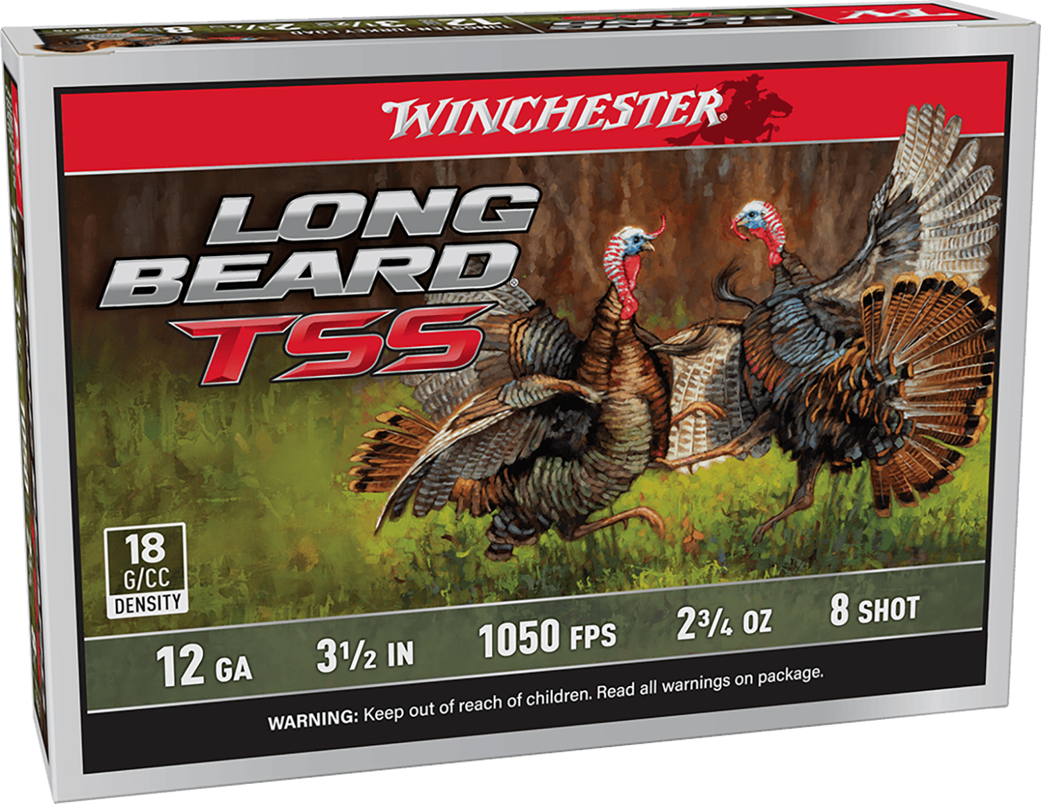 Winchester Ammo LBTSS12L8 Long Beard TSS 12Gauge 3.50" 2 3/4oz Tungsten 8Shot 5 Per Box/10 Case