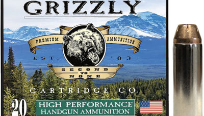 Grizzly Ammo GC45C+P3   45Colt+P 225gr Jacketed Hollow Point 20 Per Box/10 Case