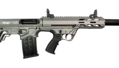 Gforce Arms GFY11220TG GFY-1 USA 12 Gauge Semi-Auto 3" 5+1 18.50" Black Threaded Barrel, Tactical Gray Cerakote Aluminum Receiver w/Picatinny Rail, Gray Bullpup Polymer Stock, Polymer Grip