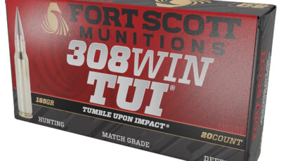 Fort Scott Munitions 308-165-SCV22 Tumble Upon Impact (TUI)  308Win 165gr Solid Copper Spun 20 Per Box/10 Case