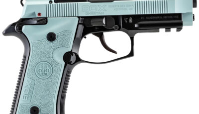 Beretta USA SPEC0715A 80X Cheetah Tactical Micro-Compact Frame 380 ACP 10+1 4.40" Black Barrel, Blue Steel Optic Ready/Serrated Slide, Blue Aluminum Frame w/Beavertail & Picatinny Rail, Vertec Grip