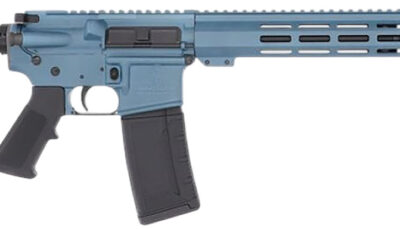 Great Lakes Firearms GL15223BLU AR-15 223 Wylde 30+1 16" Black Nitride Threaded Barrel, Blue Titanium Cerakote Aluminum Receiver w/Picatinny Rail, M-LOK Handguard, Black Polymer Stock, Mil-Spec Grip