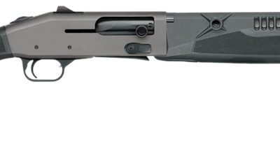 Mossberg 85170 940 Pro 12 Gauge 7+1 18.50" Tungsten Gray Cerakote Barrel, Tungsten Gray Cerakote Aluminum Drilled & Tapped Receiver, Black Fixed Synthetic Stock