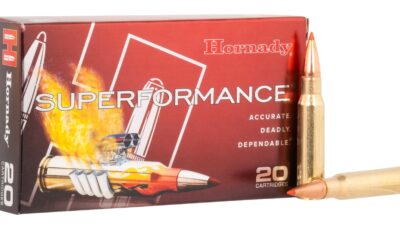 Hornady 80772 Superformance  308Win 180gr Super Shock Tip 20 Per Box/10 Case