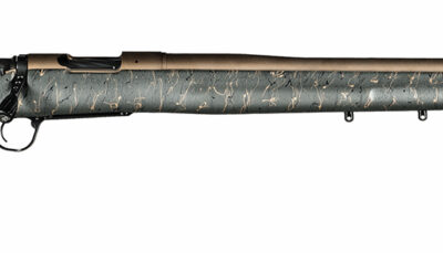 Christensen Arms 8010200701 Mesa Long Range 308 Win 4+1 16.25" Burnt Bronze Cerakote Threaded Barrel & Steel Drilled & Tapped Receiver, Green w/Black/Tan Webbing Adj Cheek Riser Polymer Stock