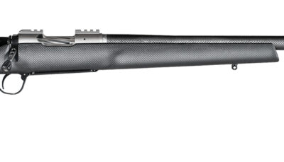 Christensen Arms 8010800405 Summit TI 6.5 Creedmoor 4+1 16.25" Carbon Fiber Threaded Barrel, Natural Titanium Drilled & Tapped Receiver, Black Carbon Fiber Thumbhole Stock