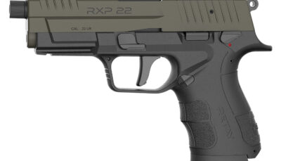 Retay USA RXP22BLKODSL13TH RXP 22 LR 13+1 4" Threaded Barrel, OD Green Cerakote Optic Ready/Serrated Slide, Black Cerakote Polymer Frame w/Accessory Rail, RMR/RMSc Footprint