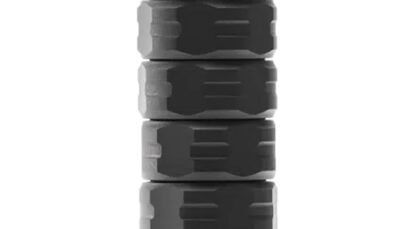 Jk Armament JK105RFX22 RFX  22 Cal 1.05" Black Aluminum/Stainless Steel 1/2"x28