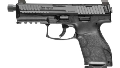 HK 81001231 VP9A1 K Tactical 9mm Luger 10+1 4.70" Black Threaded Barrel, Black Steel Optic Ready/Serrated Slide, Black Polymer Frame w/Picatinny Rail, Textured Grip