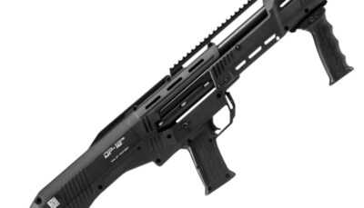 Standard Mfg DP12 DP-12  12 Gauge Pump 3" 14+2 18.88" Black Double Barrel, Black Picatinny Rail Aluminum Receiver, Picatinny Handguard, Black Synthetic Stock