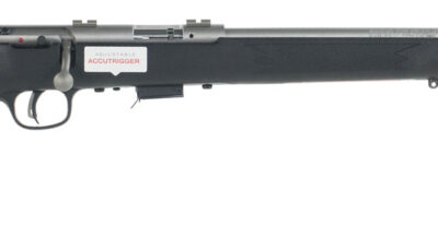 Savage Arms 96712 93R17 FSS Full Size 17 HMR 5+1 21" Matte Button Rifled Barrel, Matte Drilled & Tapped Stainless Steel Receiver, Matte Black Fixed Synthetic Stock, Right Hand
