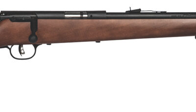 Savage Arms 17000 Mark I G Full Size 22 Long/22 Short/22 LR 1rd 21" Matte Black Carbon Steel Barrel, Matte Black Drilled & Tapped Carbon Steel Receiver, Satin Hardwood Fixed Stock, Right Hand