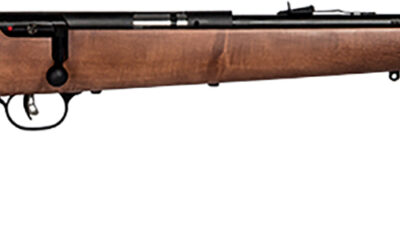 Savage Arms 60702 Mark I G Youth 22 Long/22 Short/22 LR 1rd 19" Black Satin Button Rifled Barrel, Satin Black Drilled & Tapped Carbon Steel Receiver, Satin Brown Fixed Wood Stock, Right Hand