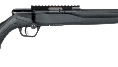 Savage Arms 70803 B Series FV-SR Full Size 17 HMR 10+1 16.25" Matte Black Heavy Threaded Barrel, Matte Black Picatinny Rail Carbon Steel Receiver, Matte Black Fixed Synthetic Stock, Right Hand