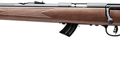 Savage Arms 50701 Mark II GL Full Size 22 LR 10+1 21" Matte Black Sporter Barrel, Matte Black Drilled & Tapped Carbon Steel Receiver, Satin Brown Fixed Wood Stock, Left Hand
