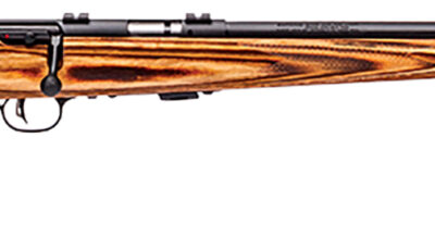 Savage Arms 25700 Mark II BV Full Size 22 LR 5+1 21" Matte Black Heavy Button Rifled Barrel, Matte Black Drilled & Tapped Carbon Steel Receiver, Satin Brown Fixed Laminate Stock, Right Hand