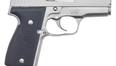 Kahr Arms K9093A K9  9mm Luger 7+1/8+1 3.47" Stainless Polygonal Rifled Barrel, Matte Serrated Stainless Steel Slide, Matte Stainless Steel Frame, Black Textured Wraparound Polymer Grip, Right Hand