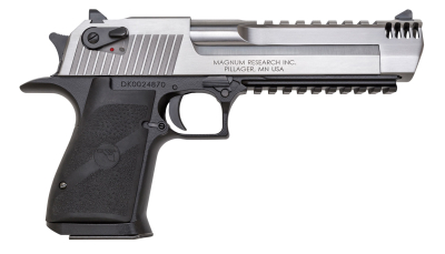 Magnum Research DE50ASIMB Desert Eagle Mark XIX L6 50 AE 6" 7+1 Black Hardcoat Anodized Aluminum Frame Stainless Steel Slide Black Polymer Grip