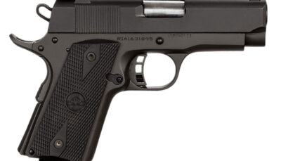 Rock Island 51429 Rock Standard CS 45 ACP Caliber with 3.60" Barrel, 7+1 Capacity, Overall Black Parkerized Finish Steel, Beavertail Frame, Serrated Slide & Black Rubber Grip