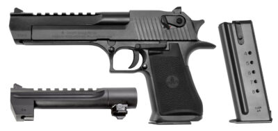 Magnum Research DE50WB6 Desert Eagle Mark XIX Conversion Combo 44 Rem Mag, 50 AE 6" 7+1, 8+1 Black Carbon Steel Frame & Slide Black Rubber Grip