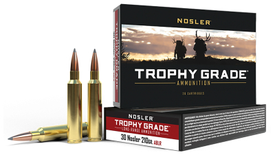 Nosler 60118 Trophy Grade Long-Range 30Nosler 210gr Nosler Spitzer AccuBond Long Range 20 Per Box/10 Case