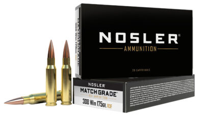 Nosler 60132 Match Grade RDF 308Win 175gr RDF Hollow Point Boat Tail 20 Per Box/10 Case