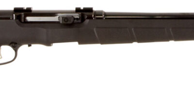 Savage Arms 47007 A Series Magnum Full Size 17 HMR 10+1 22" High Luster Heavy Barrel, High Luster Drilled & Tapped Carbon Steel Receiver, Matte Black Fixed Synthetic Stock, Right Hand