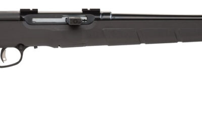 Savage Arms 47400 A Series Magnum Full Size 22 WMR 10+1 22" Matte Black Sporter Barrel, Satin Drilled & Tapped Carbon Steel Receiver, Matte Black Fixed Synthetic Stock, Right Hand