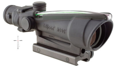 Trijicon 100163 ACOG  Black Hardcoat Anodized 3.5x 35mm Illuminated Green Crosshair .223/5.56 BDC Reticle