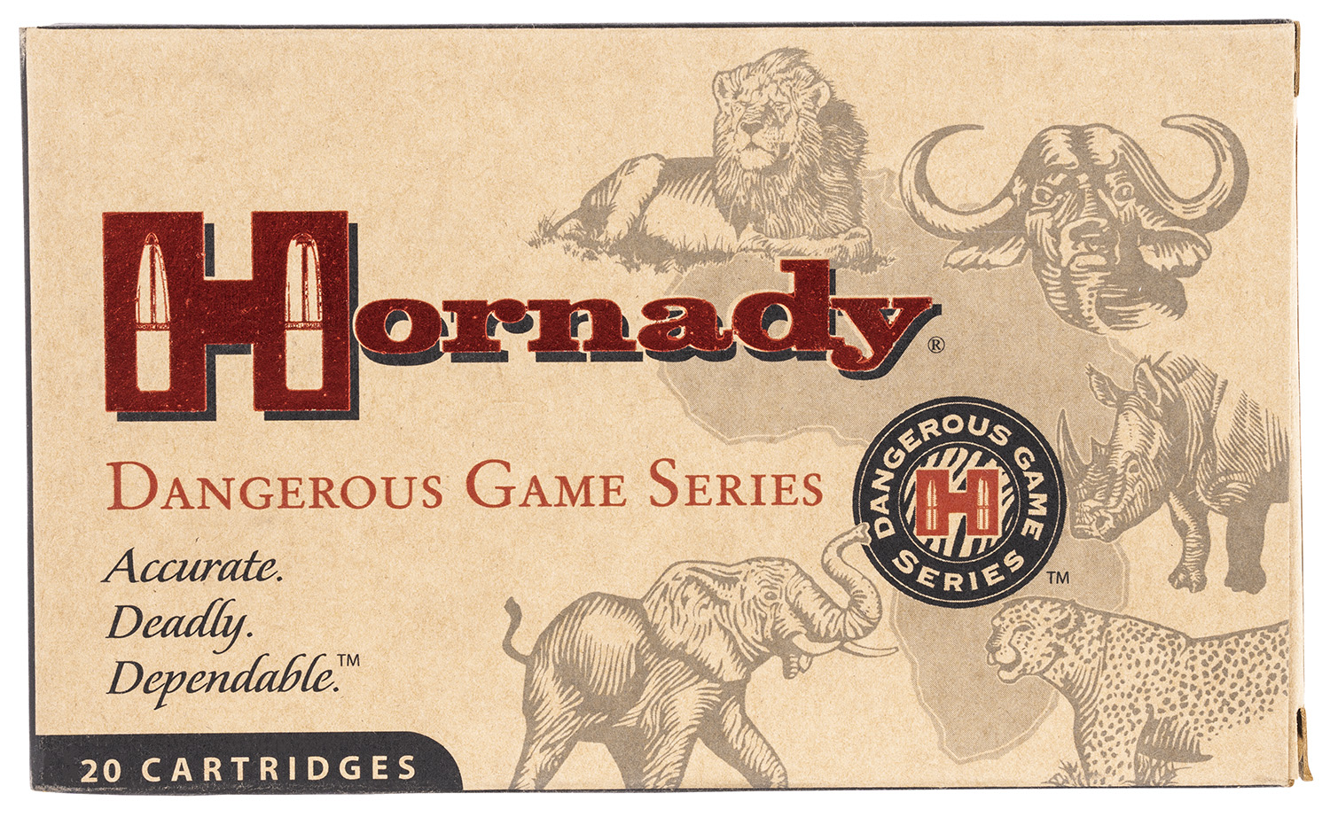 Hornady 82303 Dangerous Game 9.3mmx62Mauser 286gr InterLock Spire Point Recoil Proof 20 Per Box/6 Case