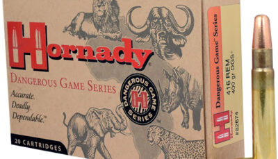 Hornady 82674 Dangerous Game  416RemMag 400gr Dangerous Game Solid 20 Per Box/6 Case