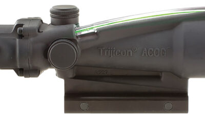Trijicon 100156 ACOG  Black Hardcoat Anodized 3.5x35mm Illuminated Green Horseshoe .223/5.56 BDC Reticle