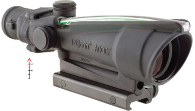 Trijicon 100144 ACOG  Black Hardcoat Anodized 3.5x35mm Illuminated Green Chevron .308/7.62 BDC Reticle
