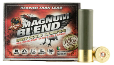 HEVI-Shot HS13567 Magnum Blend  10Gauge 3.50" 2 3/8oz Tungsten 5/6/7Shot 5 Per Box/10 Case