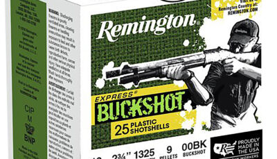 Remington Ammunition 20411 Express Buckshot 12Gauge 2.75" 00Buck Shot 25 Per Box/10 Case