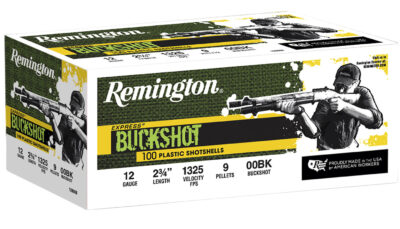 Remington Ammunition 20413 Express Buckshot 12Gauge 2.75" 00Buck Shot 100 Per Box/2 Case