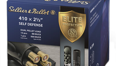 Sellier & Bellot SB410SDA Self Defense  410Gauge 2.50" 15 Pellets 1/2oz 000Buck Shot 25 Box/20 Case