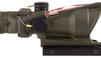 Trijicon 100309 ACOG  OD Green 4x32mm Illuminated Red Chevron .223/5.56 BDC Reticle