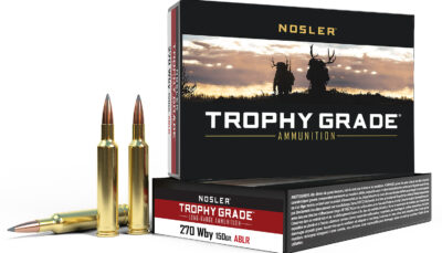 Nosler 60150 Trophy Grade Long-Range 270WthbyMag 150gr Nosler Spitzer AccuBond Long Range 20 Per Box/10 Case