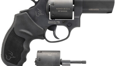 Taurus 2-692031 692  Medium 38 Special +P/357 Mag/9mm Luger 7 Shot 3" Matte Black Ported Barrel, Cylinder & Frame, Black Ribber Grip, Transfer Bar Safety, Exposed Hammer, 2 Cylinders