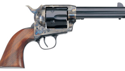 Taylors & Company 700ADE 1873 Cattleman New Model 45 Colt (LC) 6rd 4.75" Blued Cylinder & Barrel Color Case Hardened Steel Frame Walnut Navy Size Grip (Taylor Tuned)