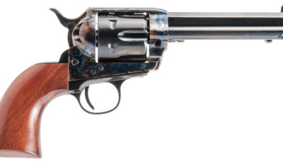 Cimarron PP401MALO El Malo Pre-War 1896-1940 38 Special 6 Shot, 5.50" Blued Octagon Steel Barrel, Blued Cylinder, Color Case Hardened Steel Frame, Walnut Grip, Exposed Hammer