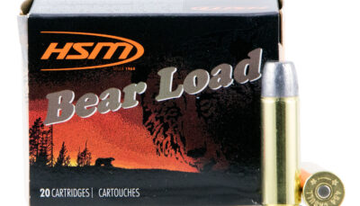 HSM 454C4N20 Bear Load  454 Casull 325 gr Wide Flat Nose 20 Per Box/ 20 Case