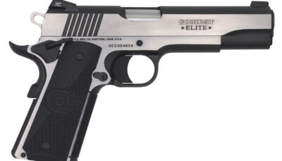 Colt Mfg O1070CE 1911 Combat Elite Government 45 ACP 5" 8+1 Overall Two-Tone Elite Finish Stainless Steel Frame & Slide with Half Checkered & Scalloped Black G10 Grip & Night Sights