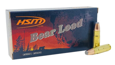 HSM 458SOCOM1N Bear Load  458 SOCOM 350 gr Jacketed Flat Point 20 Per Box/ 25 Case