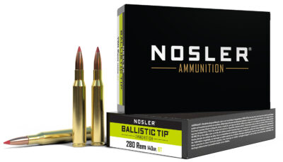 Nosler 40073 Ballistic Tip  280Rem 140gr Spitzer Ballistic Tip 20 Per Box/10 Case