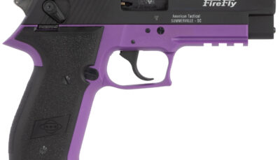GSG GERG2210FFL FireFly  22 LR 10+1 4" Black Serrated Slide, Purple Zinc Alloy w/Accessory Rail Frame, Black Polymer Grip