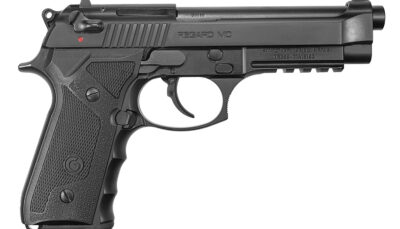 EAA GIRSAN 390080 Regard MC Full Size 9mm Luger 18+1 4.90" Black Steel Barrel, Blued Serrated Slide, Black Aluminum Frame w/Picatinny Rail, Black Polymer Grips, Ambidextrous