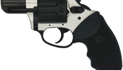 Charter Arms 52329 Pathfinder Lite 22 Mag, 8 Shot 2" Black Passivate Stainless Steel Barrel & Cylinder, Anodized Aluminum Frame w/Black Finger Grooved Rubber Grip, Exposed Hammer