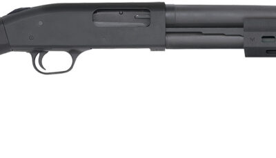 Mossberg 50766 590A1 Tactical 12 Gauge 3" 6+1 18.50" Cylinder Bore Barrel Black Parkerized Rec Black Synthetic Stock Right Hand Includes M-LOK Handguard